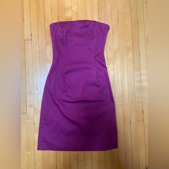 purple strapless party ESPRIT dress - Picture 2 of 4